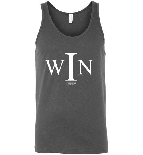 I Win, Adult Cotton Tank Top - STATEMENT APPAREL  - 2