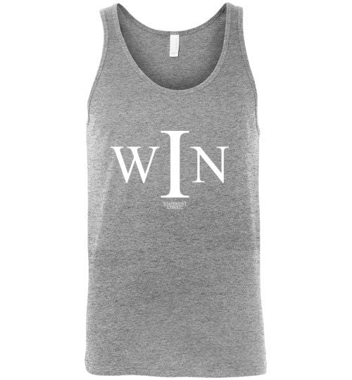 I Win, Adult Cotton Tank Top - STATEMENT APPAREL  - 3