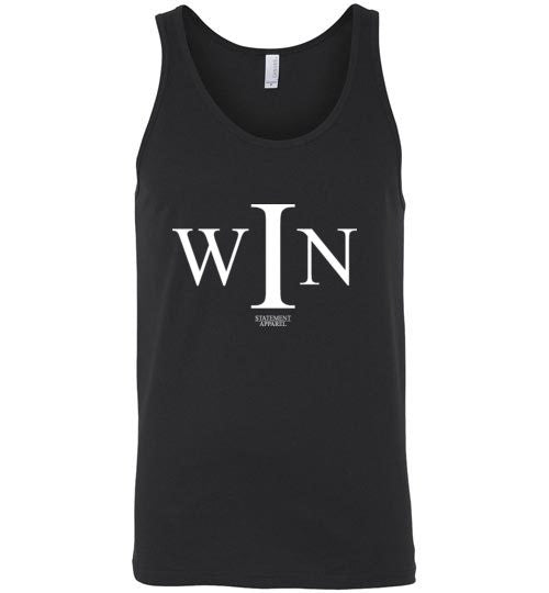 I Win, Adult Cotton Tank Top - STATEMENT APPAREL  - 4