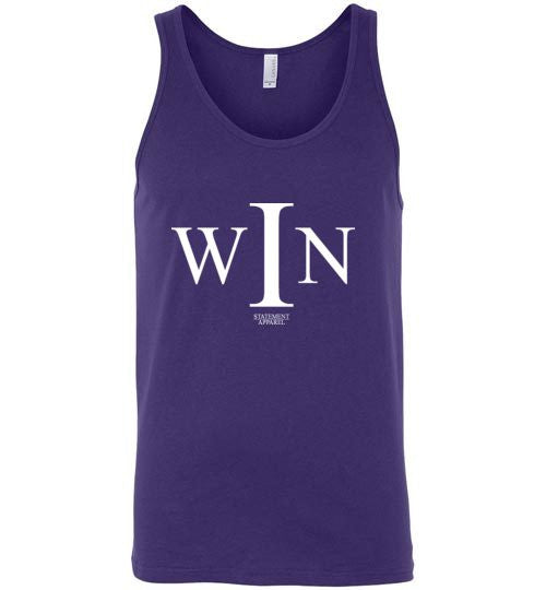 I Win, Adult Cotton Tank Top - STATEMENT APPAREL  - 8