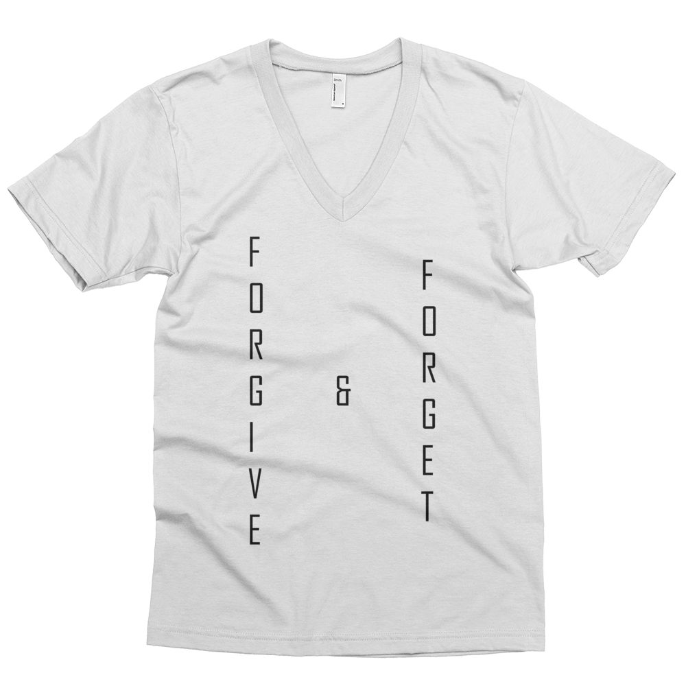 Forgive & Forget, V-Neck T-Shirt (Adult) - STATEMENT APPAREL  - 4