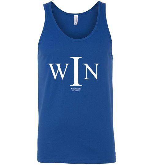 I Win, Adult Cotton Tank Top - STATEMENT APPAREL  - 1