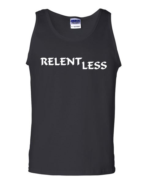 Relent Less, Adult Cotton Tank Top - STATEMENT APPAREL  - 5