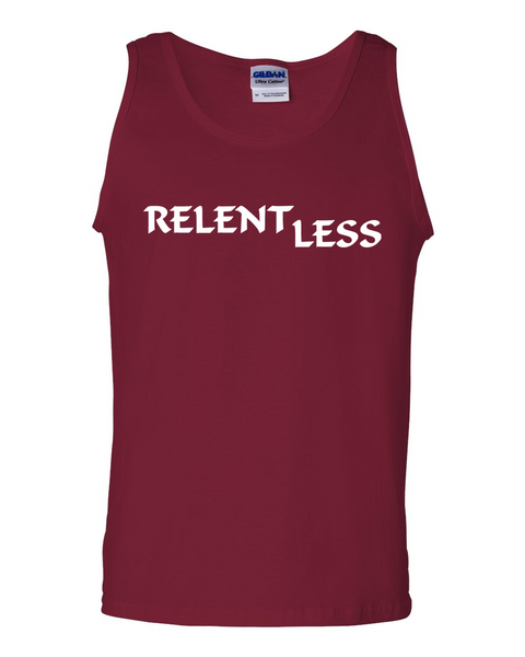 Relent Less, Adult Cotton Tank Top - STATEMENT APPAREL  - 3