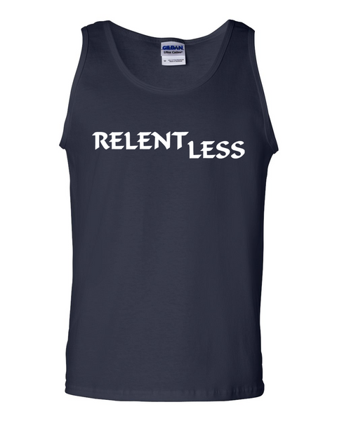 Relent Less, Adult Cotton Tank Top - STATEMENT APPAREL  - 1