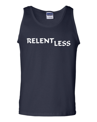 Relent Less, Adult Cotton Tank Top - STATEMENT APPAREL  - 1