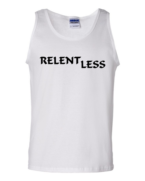 Relent Less, Adult Cotton Tank Top - STATEMENT APPAREL  - 4